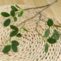 46cm Artificial Plant Mini Milan Leaves Money Leaf Wedding Home Decoration Eucalyptus Leaf Fake Flower Fake Leaf Green Plant by DSERS