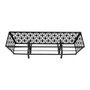 Black metal hanging planters set for Artificial Flowers, 2PCS adjustable decorative garden pots.