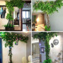 12pcs/Lot Artificial Leaf Fake Flower Decoration Home Wedding Party Scene layout DIY Simulation Plant Ficus Leaves Decor Acces by DSERS