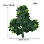 12pcs/Lot Artificial Leaf Fake Flower Decoration Home Wedding Party Scene layout DIY Simulation Plant Ficus Leaves Decor Acces by DSERS