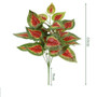 Artificial Plants Leaves Silk Tortoiseshell Leaf Dieffenbough Fake Small Fairy Taro Simulation Green Plant Living Room Decor by DSERS