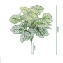 Artificial Plants Leaves Silk Tortoiseshell Leaf Dieffenbough Fake Small Fairy Taro Simulation Green Plant Living Room Decor by DSERS