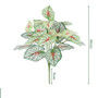 Artificial Plants Leaves Silk Tortoiseshell Leaf Dieffenbough Fake Small Fairy Taro Simulation Green Plant Living Room Decor by DSERS