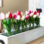 5 Pieces Tulips Artificial Flowers Bunch Home Decor Real Touch Tulip Flowers for Decoration Wedding Bridal Bouquet Fake Flowers by DSERS