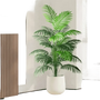 Palmera Areca Artificial Grande en Maceta Blanca - Planta Tropical Falsa Palm Tree en Maceta Blanca Artificial Trees by Kmitang Official Store