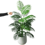 Palmera Areca Artificial Grande en Maceta Blanca - Planta Tropical Falsa Palm Tree en Maceta Blanca Artificial Trees by Kmitang Official Store