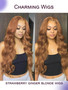 Colored Ginger Blonde 9X6 Glueless Lace Front Human Hair Wig Ready To Go&Wear Glueless Body Wave Lace Wig Burgundy Straight Wigs Hair Wig by DSERS / AliHairs Store