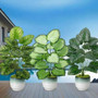 Green Leaf Artificial Plants For Indoor Outdoor by DSERS