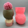 Cute girl flower pot silicone mold used to make gypsum resin concrete living room balcony decoration ornaments by DSERS