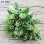 YO CHO Artificial Fake Plant Twigs Succulents Leaves 30 Heads Pineapple Grass Green Plastic Plant DIY Home Garden Wedding Decor