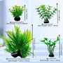 10PC Fish Tank DIY Artificial Aquarium Decor Mixed color Plants Ornament Aquatic Plant by DSERS