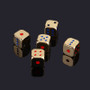 5PCS/1Metal Dice Set Golden Silver Colorful Points Gaming RPG Tabletop D&D 5 Piece Collection