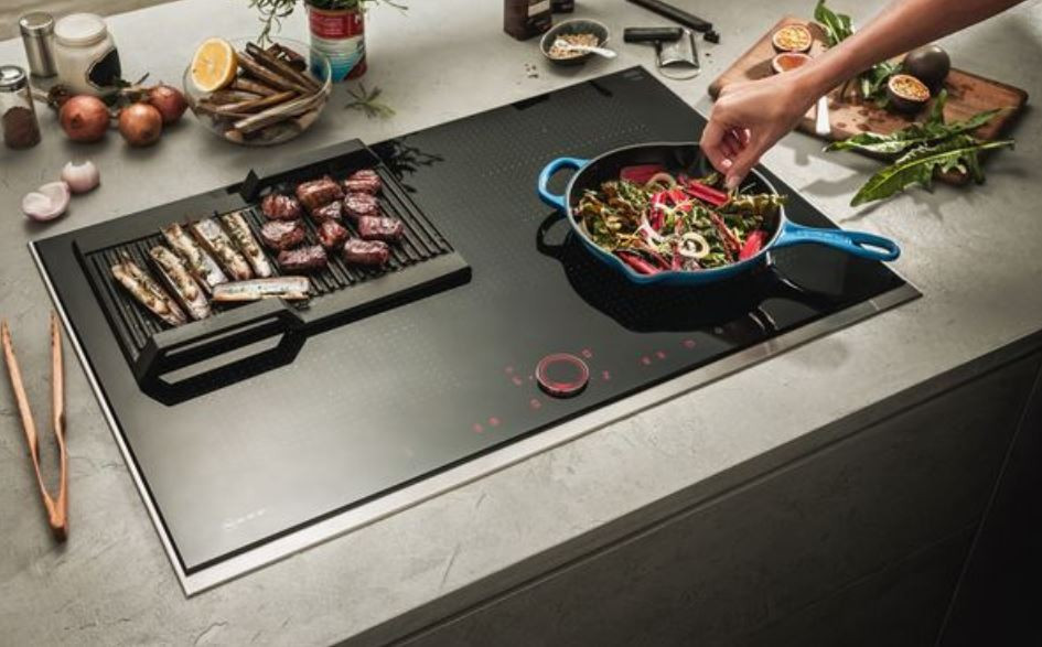 neff induction cooktop with downdraft
