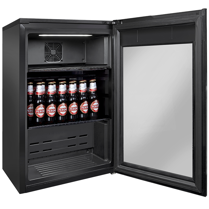 Artusi 100L Black Single Door Outdoor Fridge ABC1B Berloni Appliances