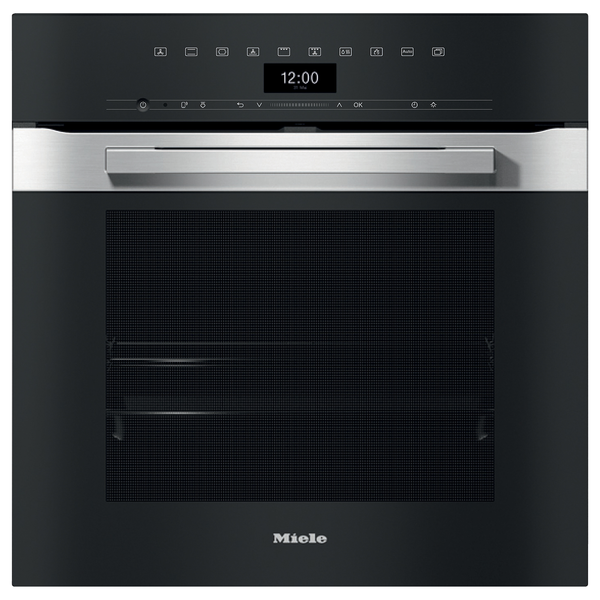 Miele 60cm Pureline Clean Steel Pyrolytic Oven H7464BP CLST Berloni