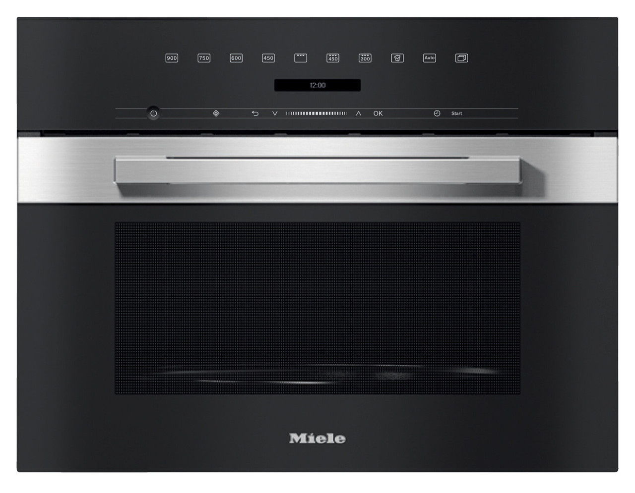 Miele Pureline Cleansteel BuiltIn Microwave Oven M7244TC CLST