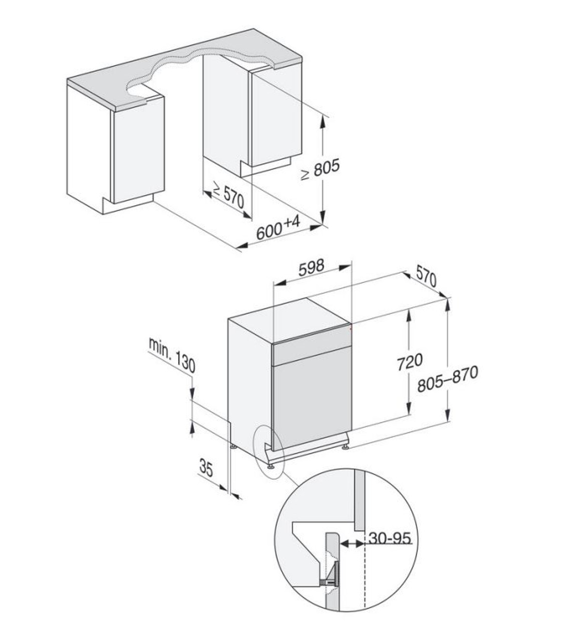 MIELE CLEAN STEEL BUILTUNDER DISHWASHER G5210SCU CLST