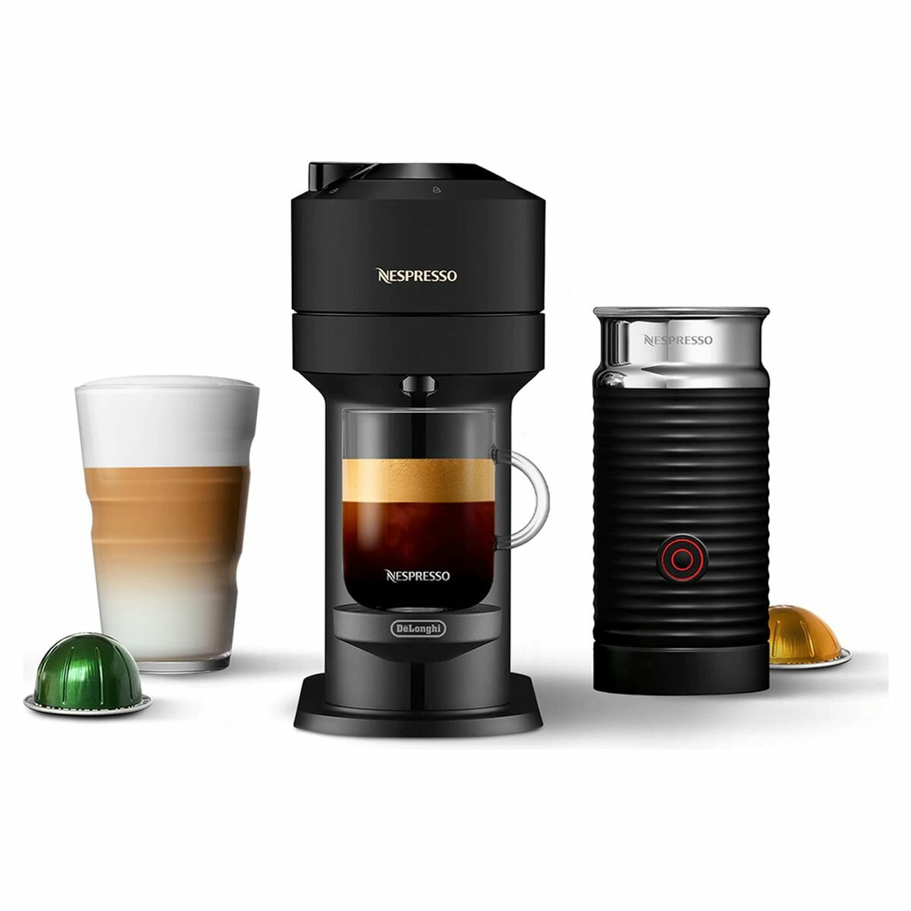 DELONGHI NESPRESSO VERTUO NEXT BLACK CAPSULE COFFEE MACHINE - ENV120BMAE