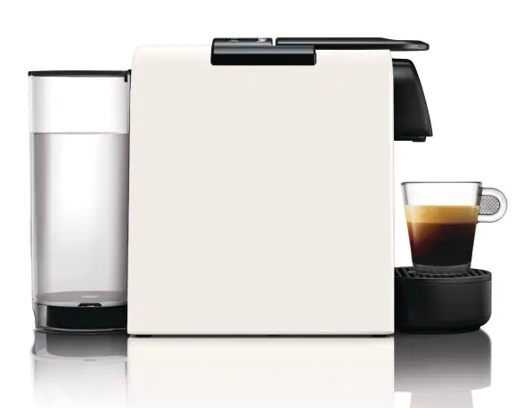 Delonghi Nespresso Essenza Mini White Capsule Coffee Machine EN85WAE