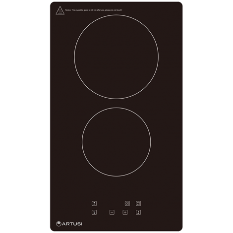 Artusi 30cm Domino Ceramic Cooktop 2 Zones CACC32A Berloni Appliances
