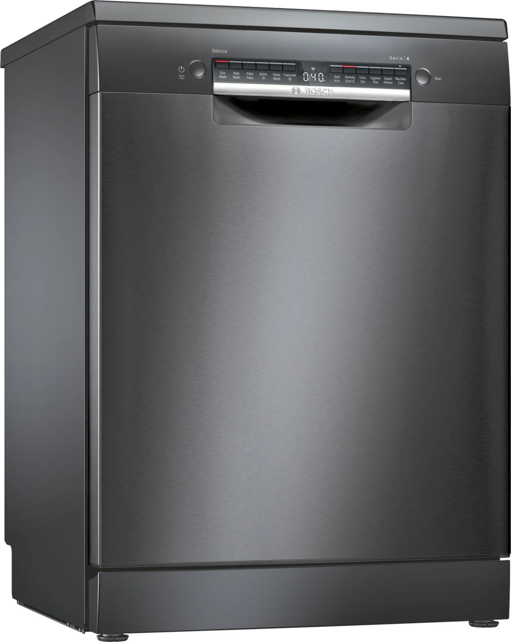 BOSCH 60CM BLACK INOX FREESTANDING DISHWASHER SERIES SMS4HVB01A