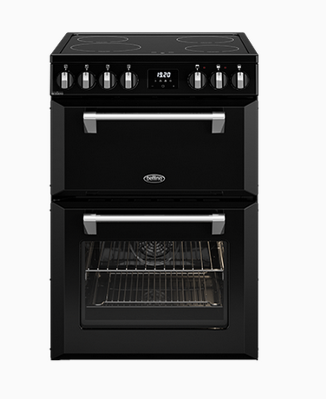 Belling 60cm Black Mini Richmond Induction Freestanding Cooker BMR60DOINDB Berloni Appliances