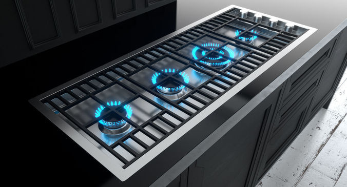 Barazza 120cm Lab Flushmount Gas Cooktop LABH1200 Berloni Appliances