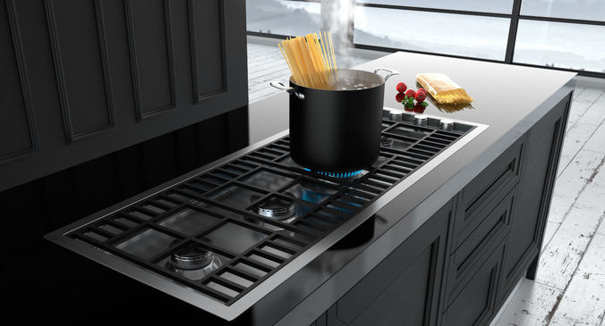 BARAZZA 120CM LAB FLUSHMOUNT GAS COOKTOP LABH1200 Berloni Appliances