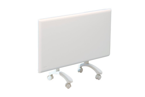 Nobo White 1.5kW Slimline Panel Heater With Thermostat and Castors - NTL4S15-FS40