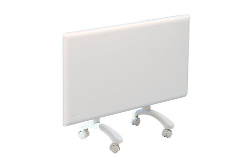 Nobo White 2kW Slimline Panel Heater With Thermostat and Castors - NTL4S20-FS40