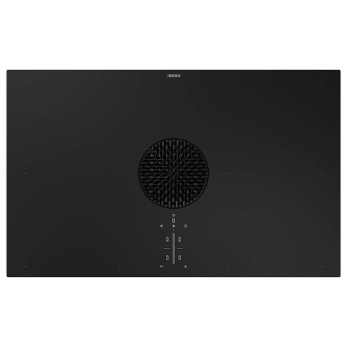 Bora X Pure Rough 83cm Black Induction Cooktop with Integrated Cooktop Extractor - Recirculation - PUXU2R