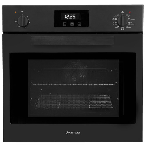 Artusi 60cm Matte Black Multifunction Electric Built In Oven - AO6100MB