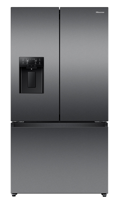 Hisense 634L Dark Stainless Steel PureFlat French Door Fridge - HRFD634BW