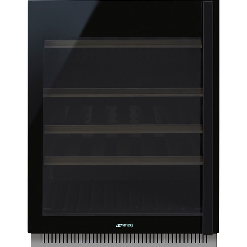Smeg 82cm Dolce Stil Novo 38 Bottle Wine Cooler - Black - CVI638LN3