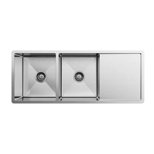 Castano Stainless Steel Calabria 1125mm Double Bowl Sink With Drainer - CBM19
