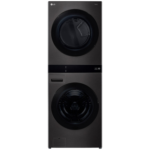 LG 19kg/10kg Black Steel Washer & Dryer WashTower - WWT-1910B
