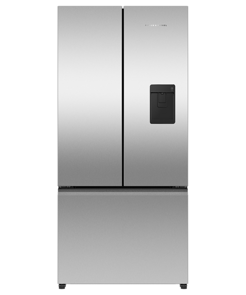 Fisher & Paykel 511L Stainless Steel French Door Freestanding Fridge/Freezer With Ice & Water - RF505ANUX1