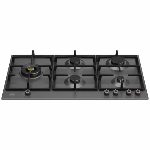 Bertazzoni 90cm Matte Black Professional Series Dual Wok Gas Cooktop - P905LPRONE - EX DISPLAY*