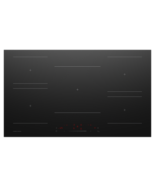 Fisher & Paykel 90cm Black Glass 5 Zone Induction Cooktop - Series 5 - CI905CTPB2