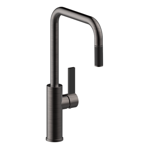 Armando Vicario Black Brushed Nickel Luz High Head Pull-Out Tap - LUZ-BBN-LF (Lead Free)