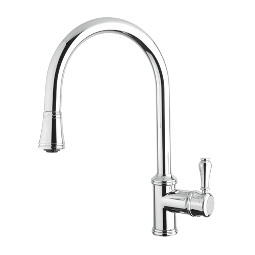 Armando Vicario Provincial Chrome Gooseneck Pull-Out Tap - 400674-LF (Lead Free)