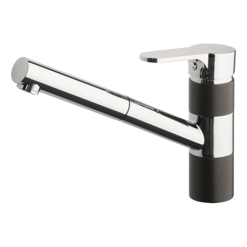 Armando Vicario Isa Pull-Out Tap - Chrome/Onyx Black - 400710B-LF (Lead Free)