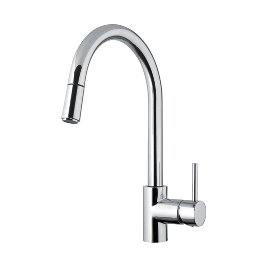 Armando Vicario Chrome Gooseneck Pull-Out Tap - Made In Italy - SK5-AV-LF (Lead Free)