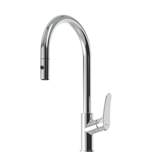 Oliveri Verona Pull Out Goose Neck Spray Mixer - Chrome - VA306500CR-P