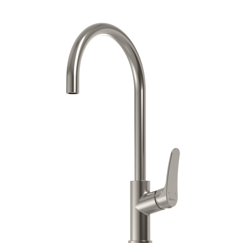 Oliveri Verona Goose Neck Spray Mixer - Brushed Nickel - VA306502BN