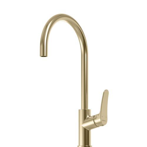 Oliveri Verona Goose Neck Spray Mixer - Classic Gold - VA306503CG