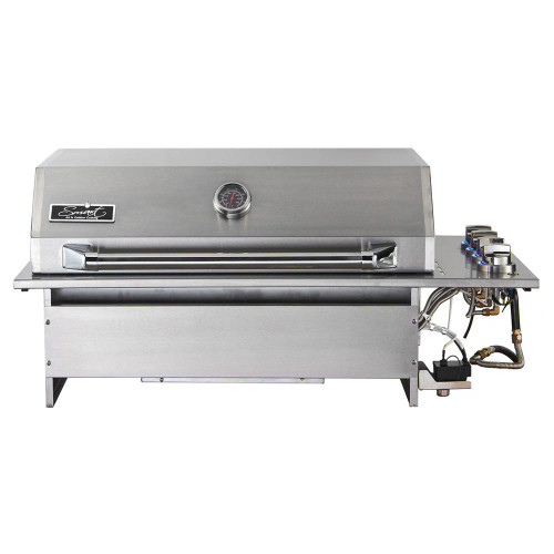 Smart 4-Burner Stainless Steel Drop-In Gas BBQ With Slimline Hood - 4000DG-SL-SS
