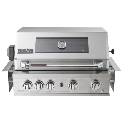 Smart 4 Burner Stainless Steel Built-In Gas BBQ with Rotisserie & Rear Infrared Burner - 401WB-W