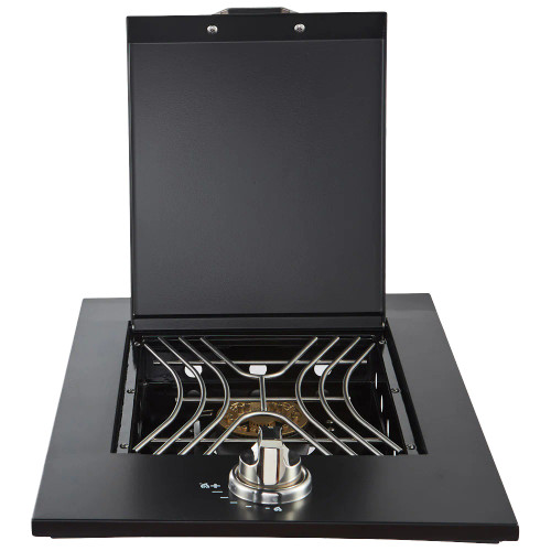Smart Drop-In Black Side Burner Gas BBQ Cooktop - SMA-DSG0010-BLK