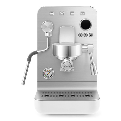 Smeg White Minipro Espresso Coffee Machine - EMC02WHMAU